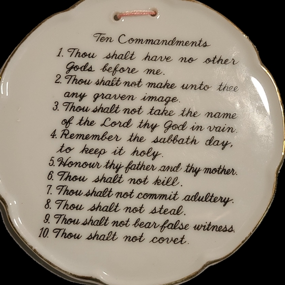 Vintage 70s Religious Prayer Plates - Picture 3 of 6